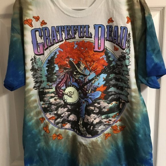 Grateful Dead Banjo Player Fall Tour Original T Shirt Size Large Box T01 - Picture 1 of 9
